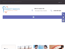 Tablet Screenshot of familysmilesdental.com